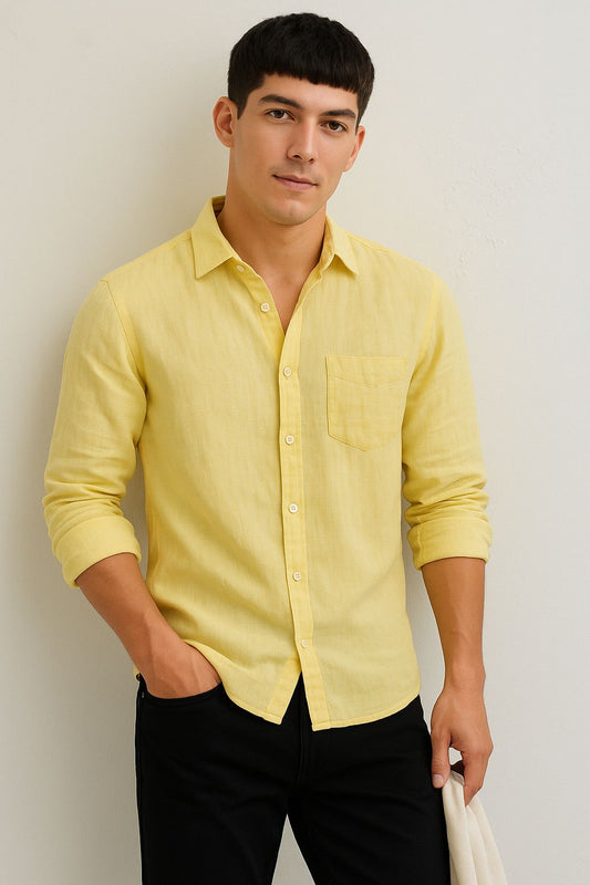 Premium Light Yellow Shirt